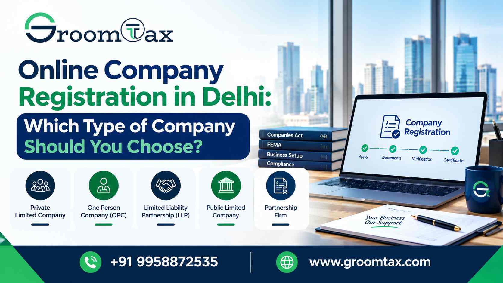 Online Company Registration in Delhi: Which Type of Company Should You Choose?