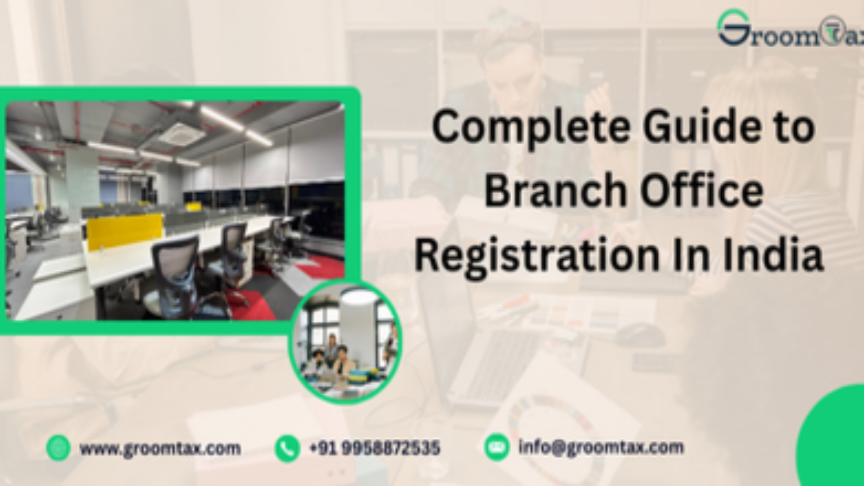 Step-by-step guide for Branch Office Registration In India showing documents, RBI approval, and ROC filing process.