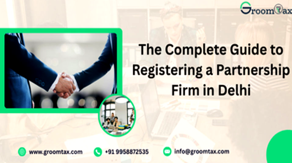 Two business partners shaking hands in front of iconic Delhi landmark India Gate, signing partnership documents together