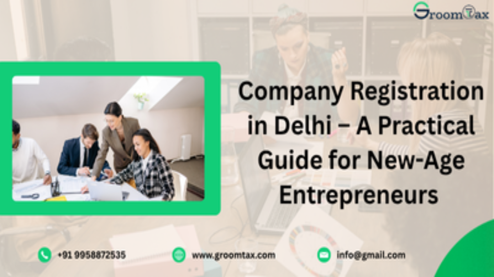 Company registration in Delhi process with business professionals discussing startup documents